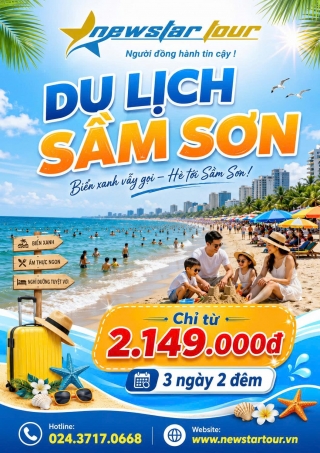 TOUR SẦM SƠN – VUI HẾT NẤC CHỈ TỪ 2.149k