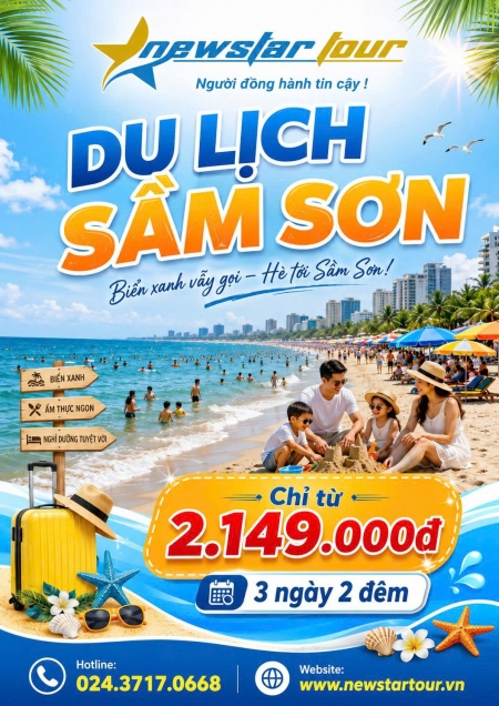 TOUR SẦM SƠN – VUI HẾT NẤC CHỈ TỪ 2.149k